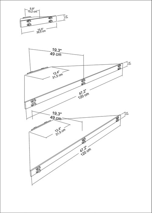 Hanah Home Mensi - Oak Soporte de TV